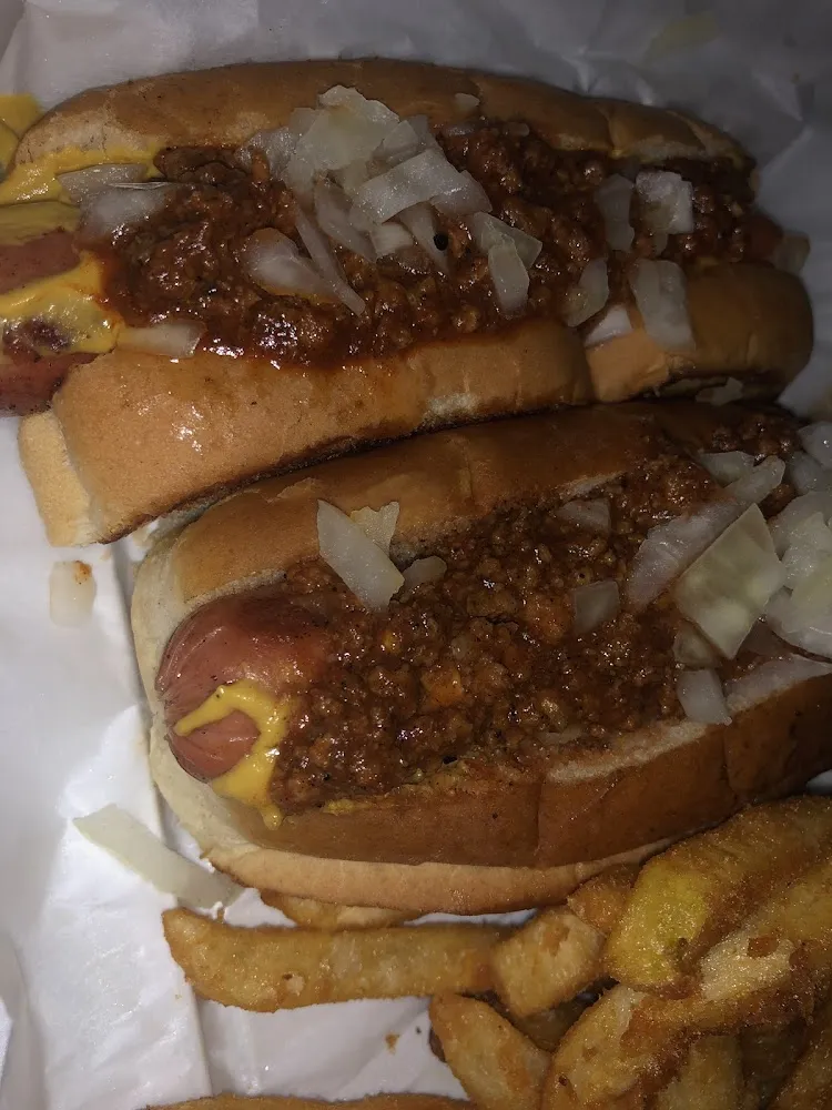 Michigan Hot Dogs with Fries